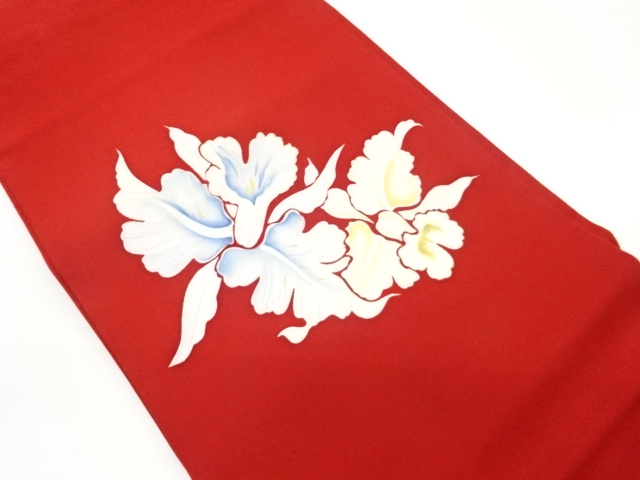 JAPANESE KIMONO / SHIOZE HAND-PAINTED GOLD FLOWER / LEAF PATTERN NAGOY